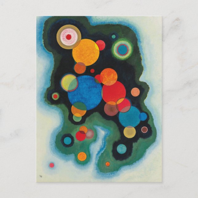 Carte Postale Huile Abstraite de Kandinsky Deepened Impulse sur  (Devant)