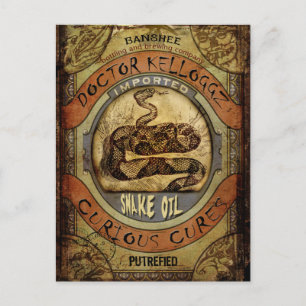 Carte Postale Huile de serpent