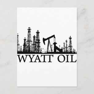 Carte Postale Huile Wyatt / Logo noir
