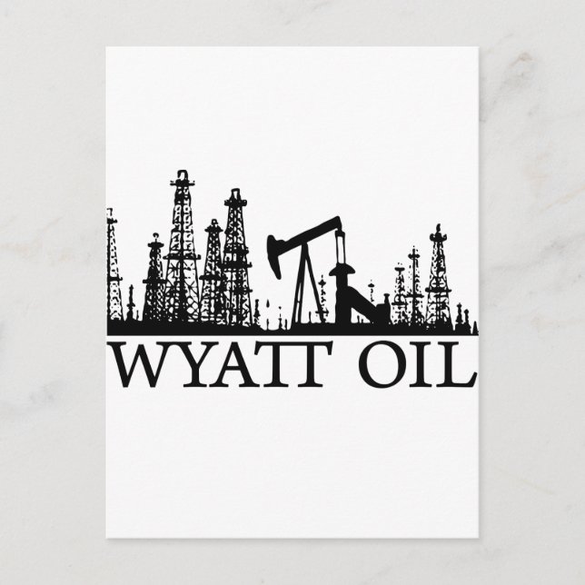 Carte Postale Huile Wyatt / Logo noir (Devant)
