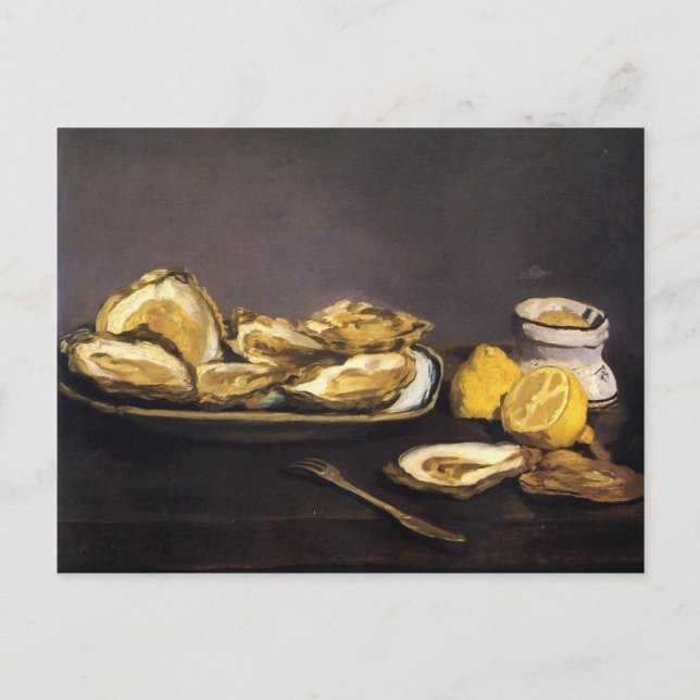 Carte Postale Huîtres - Édouard Manet (Devant)
