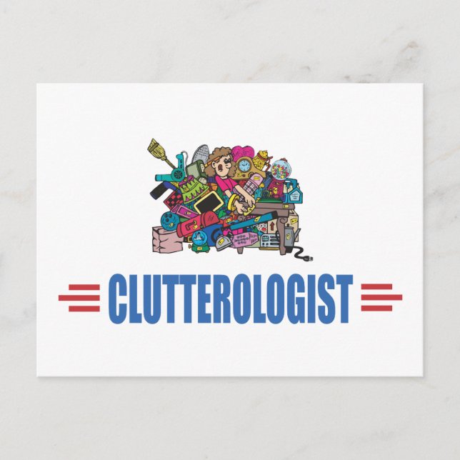 Carte Postale Humoriste Clutter (Devant)