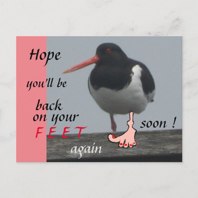 Carte postale humoristique de bon rétablissement p (Devant)