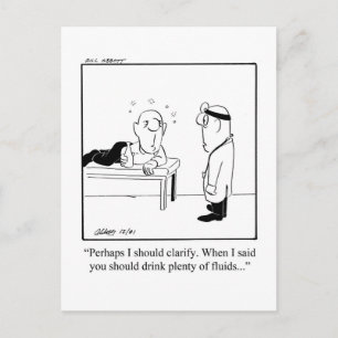 Carte postale humoristique de rétablissement amusa