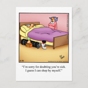 Carte postale humoristique de retraite "Lunettes a