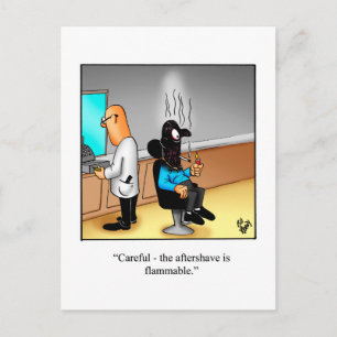 Carte postale humoristique drôle pour garder le co