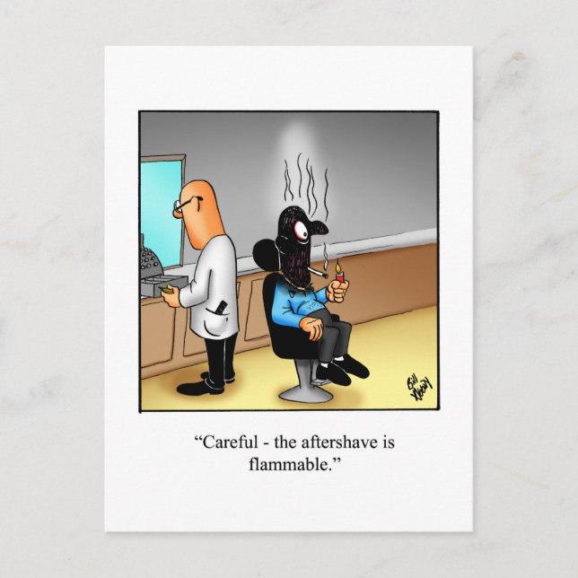 Carte postale humoristique drôle pour garder le co (Devant)