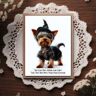 Carte postale humoristique personnalisable pour to