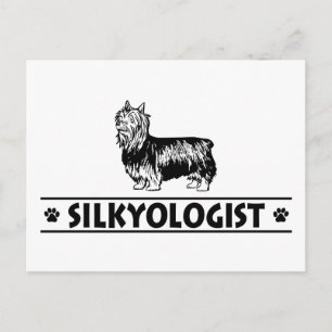 Carte Postale Humoristique Silky Terrier