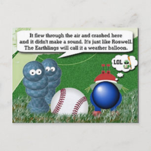 Carte Postale Humour Alien