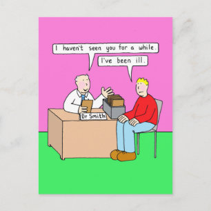 Carte Postale Humour bientôt dans le cabinet du médecin