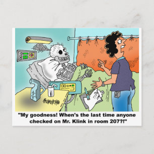 Carte Postale Humour Cartoon Médicale