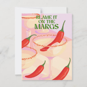 Carte Postale Humour de cocktail Margarita épicé