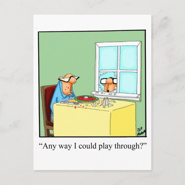 Carte postale Humour de golf amusant (Devant)