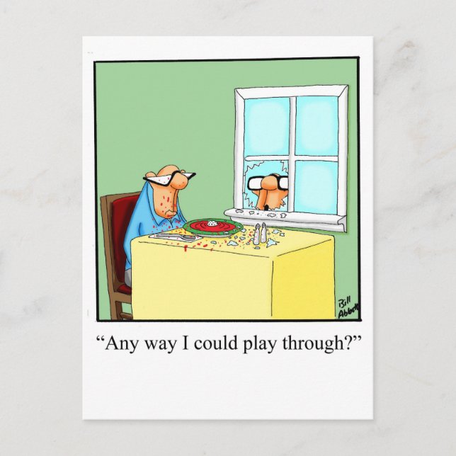 Carte postale Humour de golf amusant (Devant)