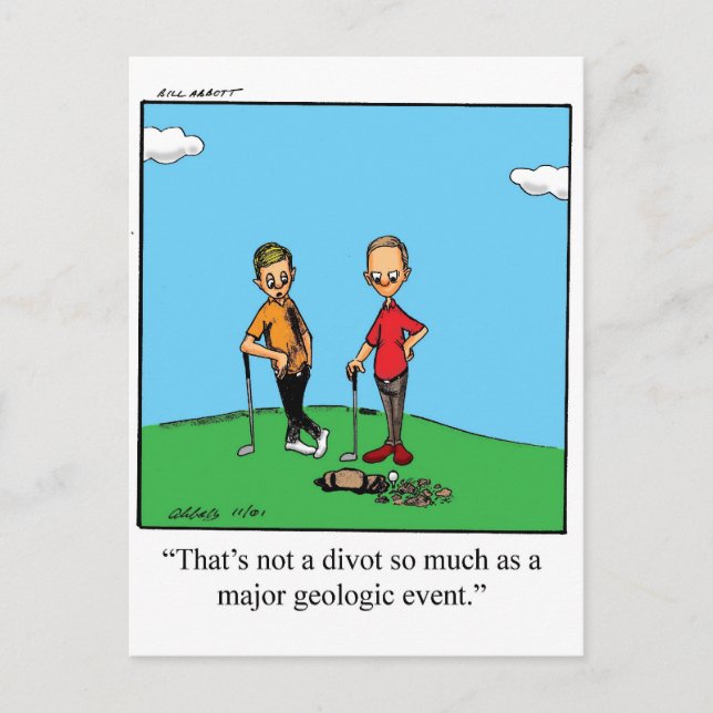 Carte postale Humour de golf amusant (Devant)