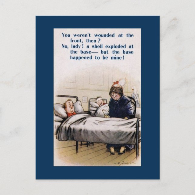 Carte Postale Humour de la Première Guerre mondiale britannique (Devant)