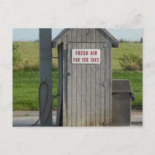 Carte Postale Humour de la station-service
