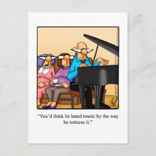 Carte postale Humour de musique