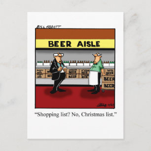 Carte postale Humour de Noël amusant