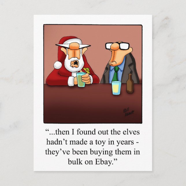 Carte postale Humour de Noël amusant (Devant)