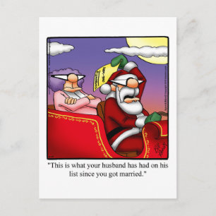 Carte postale Humour de Noël amusant