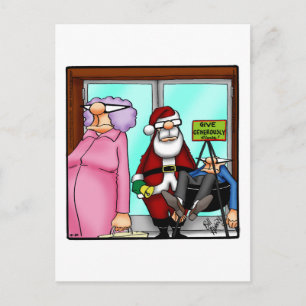 Carte postale Humour de Noël amusant