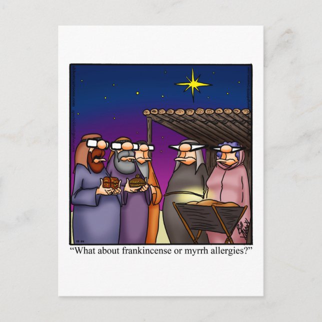 Carte postale Humour de Noël amusant (Devant)
