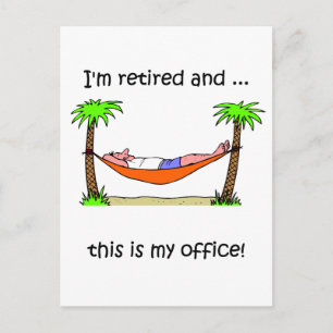 Carte Postale Humour de retraite amusant