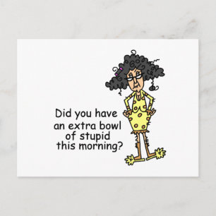 Carte Postale Humour de stupidité