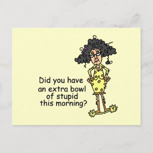 Carte Postale Humour de stupidité