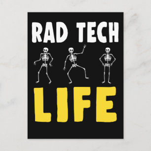 Carte Postale Humour de Tech Rad Squelettes Xray Radiologie