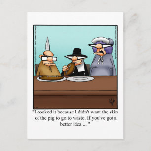 Carte postale Humour de Thanksgiving "Spectickles"