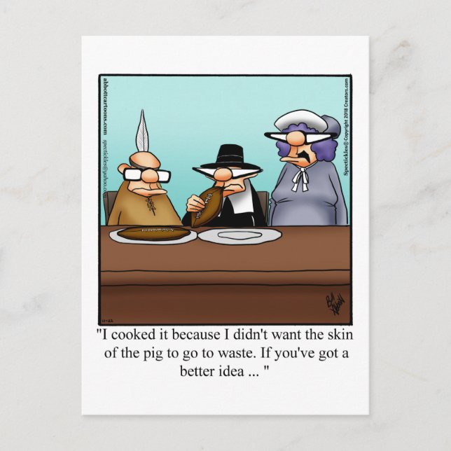 Carte postale Humour de Thanksgiving "Spectickles" (Devant)