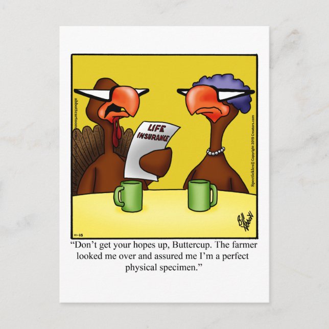 Carte postale Humour de Thanksgiving "Spectickles" (Devant)