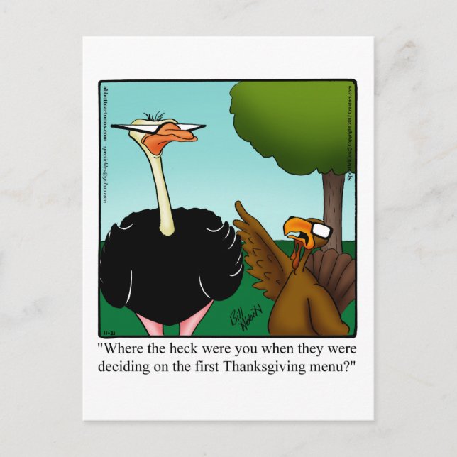 Carte postale Humour de Thanksgiving "Spectickles" (Devant)