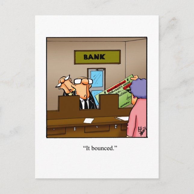 Carte postale Humour d'excuses amusantes (Devant)