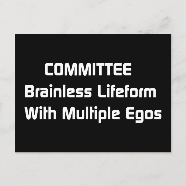 Carte Postale Humour du comité (Devant)