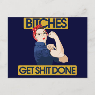 Carte Postale Humour féministe drôle