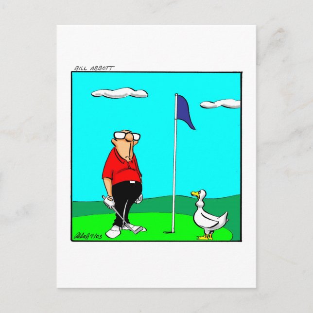 Carte postale Humour Golf (Devant)