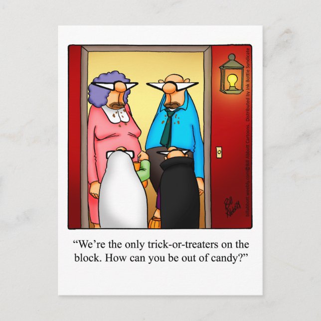 Carte postale Humour Halloween (Devant)