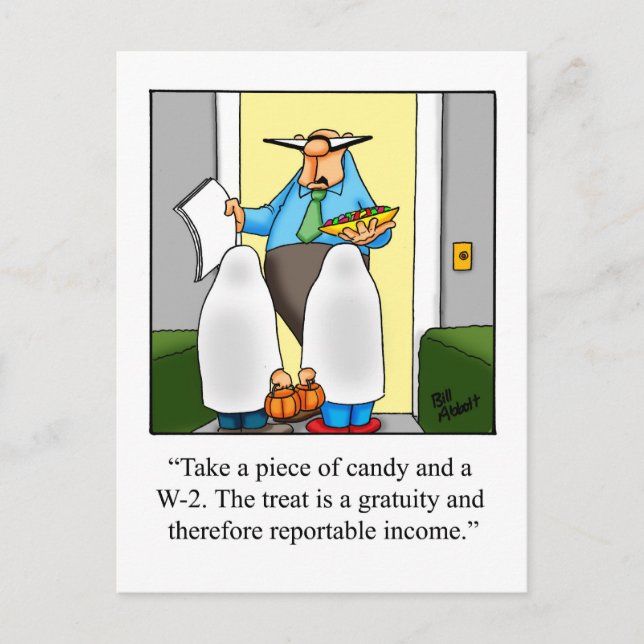 Carte postale Humour Halloween (Devant)