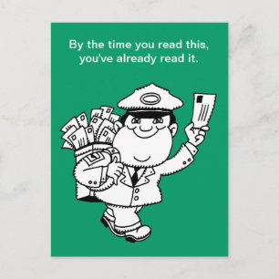 Carte Postale Humour Mailman - Au Moment Où Vous Lisez Ceci ...