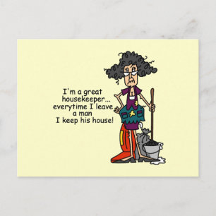 Carte Postale Humour ménager