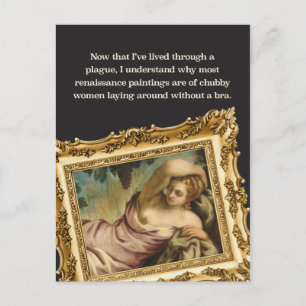 Carte Postale Humour pandémique : Femmes Chubby Sans Bras