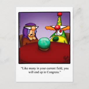 Carte postale humour politique amusant