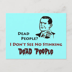Carte postale Humour rétro des personnes mortes pu