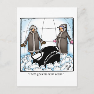 Carte postale Humour vin amusant