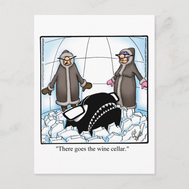 Carte postale Humour vin amusant (Devant)