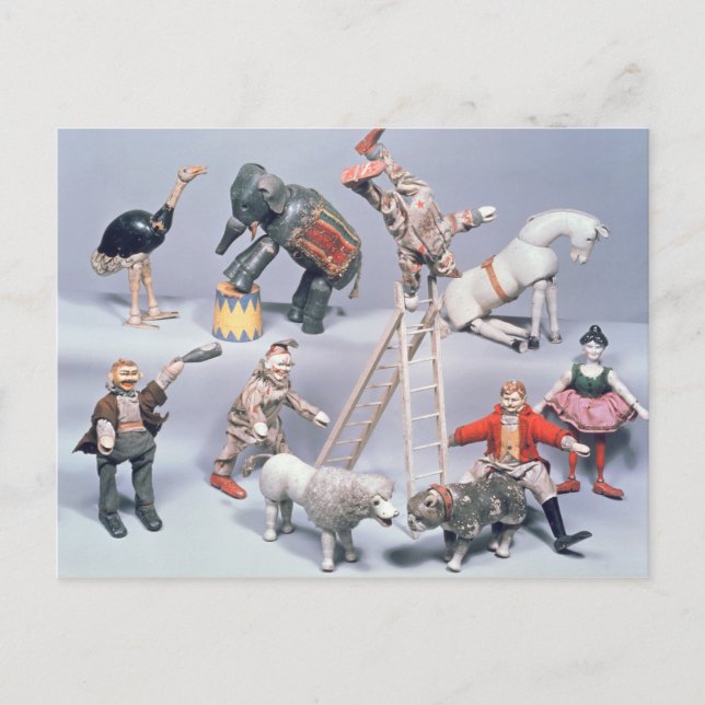 Carte Postale Humpty Dumpty Circus acrobates et ménagerie (Devant)